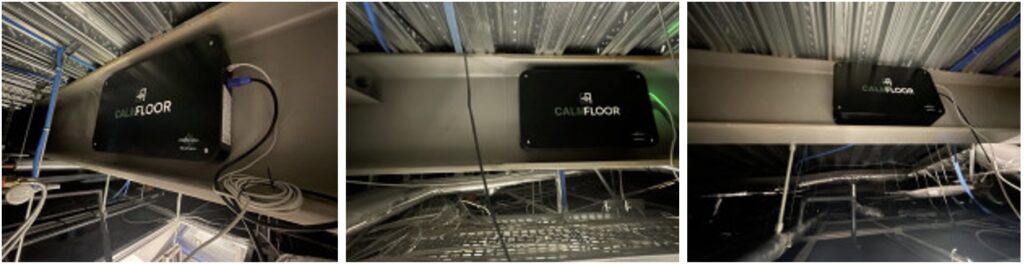 Installed CALMFLOOR units