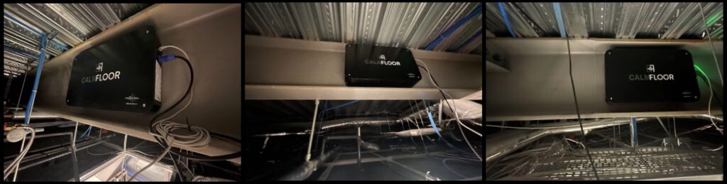 Installed CALMFLOOR units